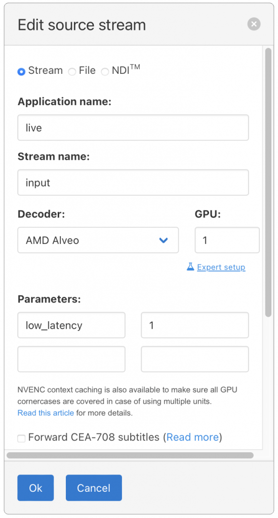 Setting Alveo U30 decoder